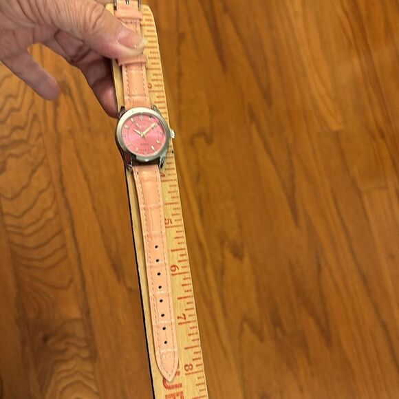 Napsoul Pink Quartz Wrist Watch NEW with leather band - Picture 6 of 9